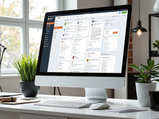 企业管理系统项目案例截图,现代化企业管理系统界面,多个功能模块显示,蓝色主题设计